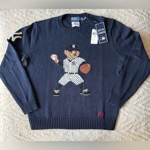NWT Polo Ralph Lauren Yankee Bear jumper sweater XL